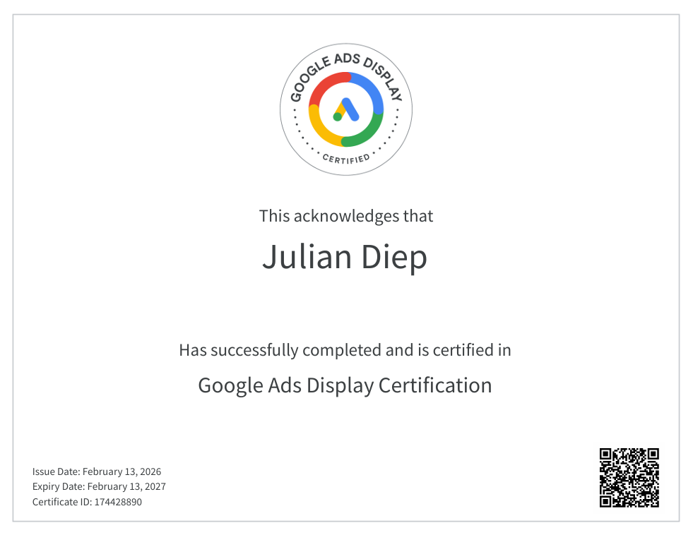 Google Ads Display Certification